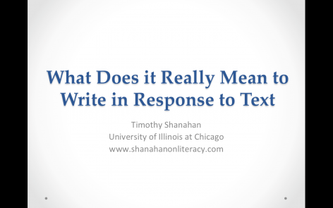 What Does It Really Mean to Write About Text
