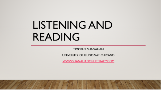 Listening and Reading