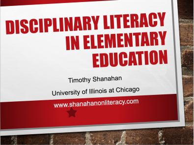 Elementary Disciplinary Literacy