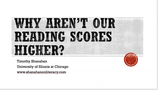 Why Aren't American Reading Scores Higher?