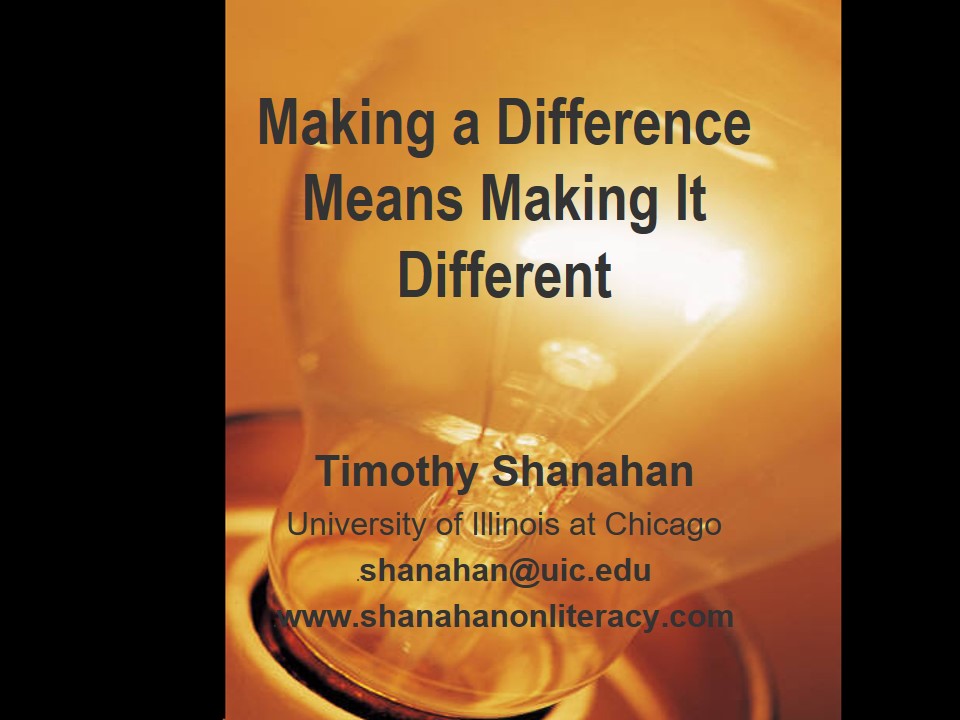 Differentiation: Making a Difference