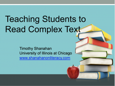 Teaching Students to Read Complex Text