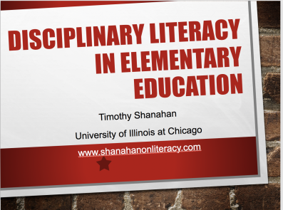 Disciplinary Literacy for Elementary School
