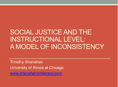 Social Justice and the Instructional Level