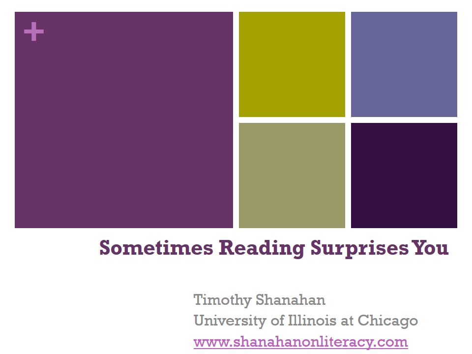 Sometimes Reading Surprises You