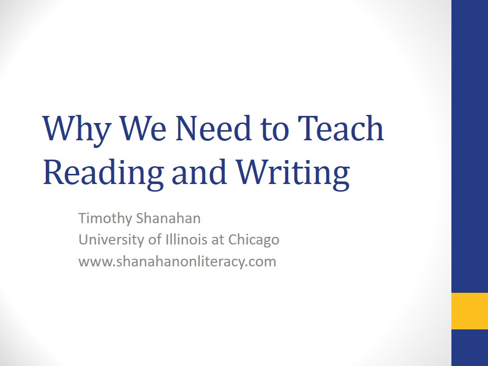 Teaching Reading and Writing Together