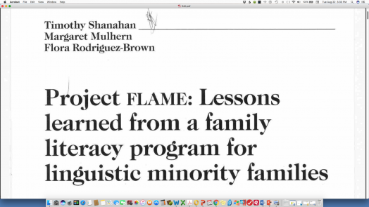 Family Literacy for Language Minority Families