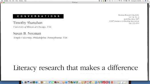 Literacy Research that Makes a Difference